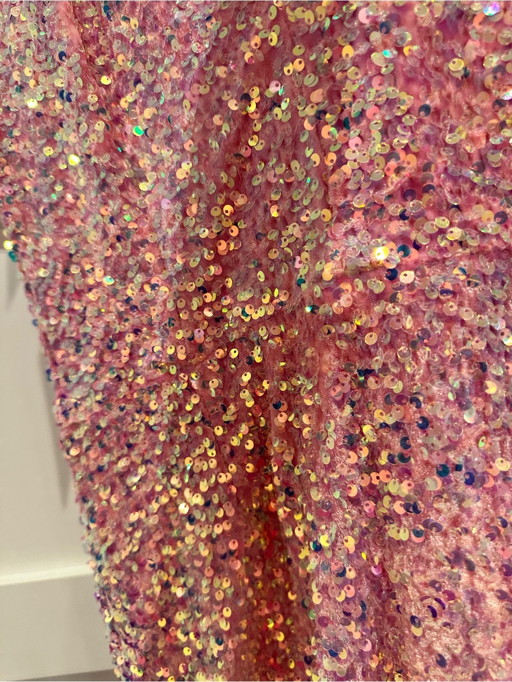 New with Tags Helsi Pink Sequin V-Neck Mini Dress  XL - Picture 7 of 7